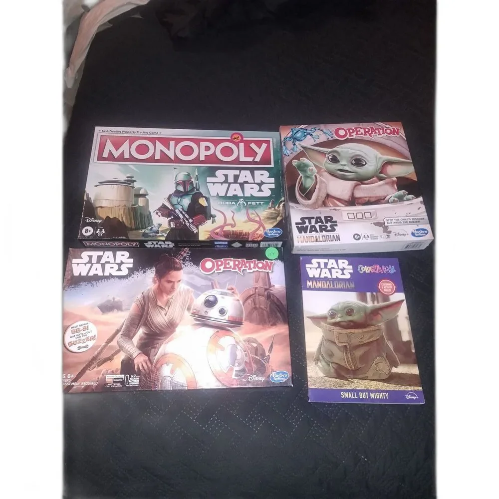 Lot of New & Pre-Owned Star Wars Games inc 2x Operation - Monopoly bonus book